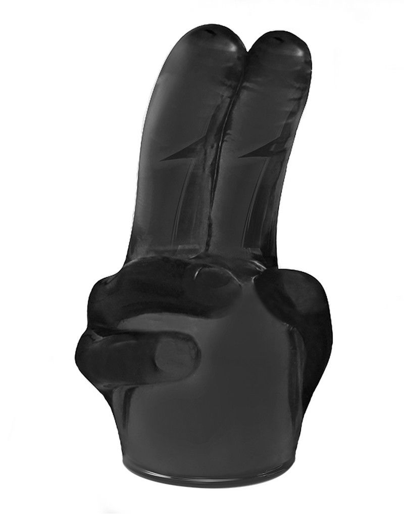 POWER - Massager Head Double Finger Black