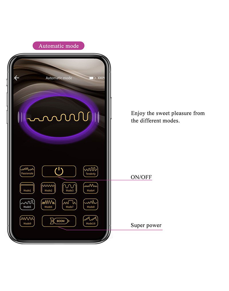 Pretty Love - Abner Intimate Egg with App Control - Afbeelding 18