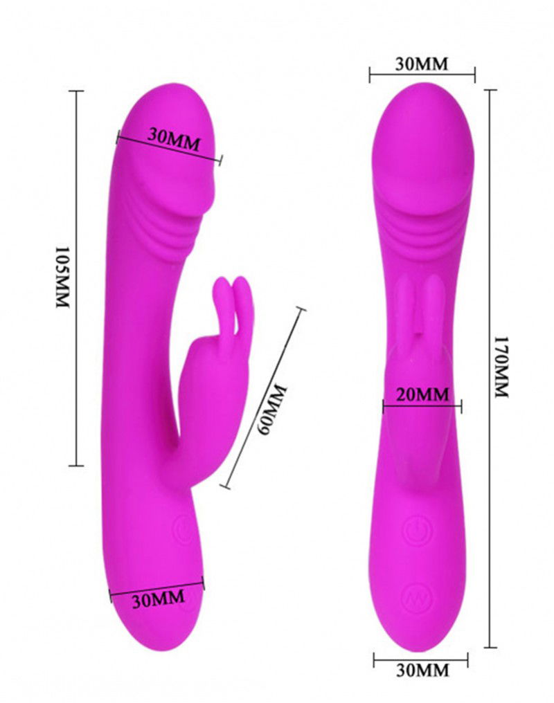 Pretty Love - Hunter - Rabbit Vibrator - Dieproze - Afbeelding 5