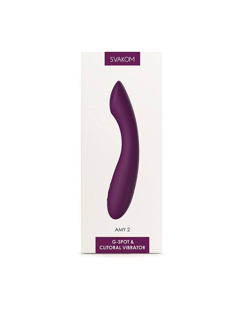 SVAKOM - Amy 2 - Flexibele G-Spot Vibrator - Paars - Afbeelding 2