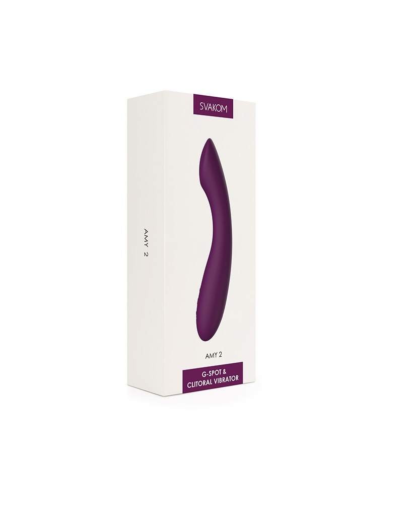 SVAKOM - Amy 2 - Flexibele G-Spot Vibrator - Paars - Afbeelding 8