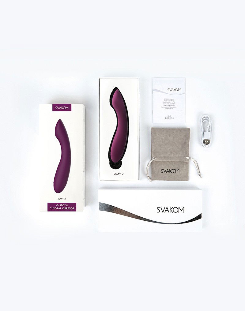 SVAKOM - Amy 2 - Flexibele G-Spot Vibrator - Paars - Afbeelding 7