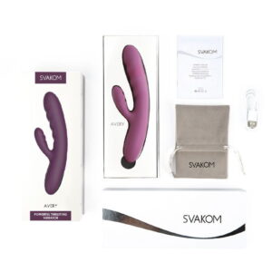 SVAKOM – Avery – Thrusting Rabbit Vibrator – Paars