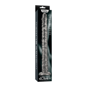 LoveToy – Kingsize Vibrerende Vibrax Slider 40,5 cm – Zilver