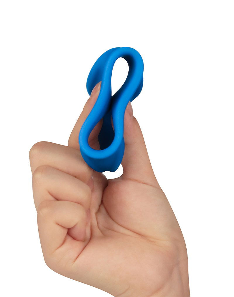 LoveToy - Pinnacle Pro - Trio Grip Enchancer Sleeve - Blauw - Afbeelding 9