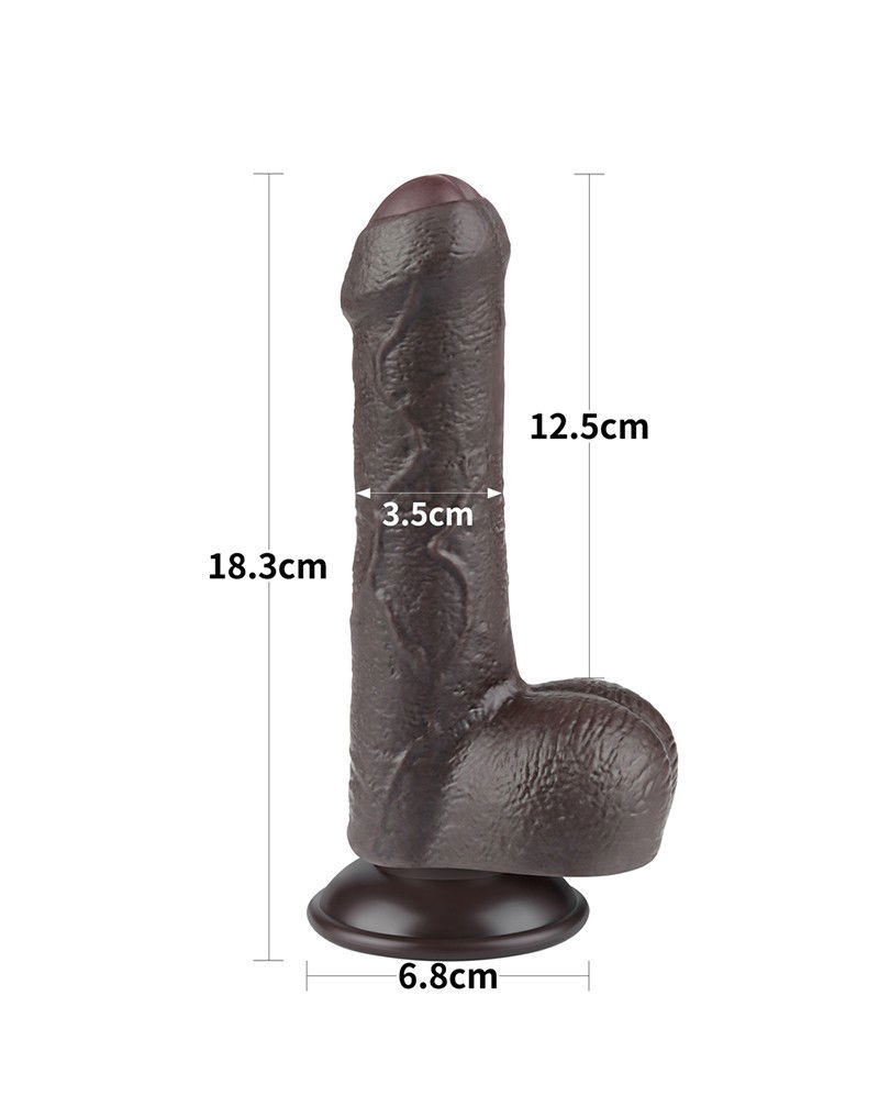 LoveToy Aftrekbare dildo 18,3 x 3,5 cm Zwart - Afbeelding 13