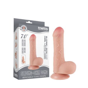 LoveToy – Aftrekbare dildo 18.3 cm (Ø 3.5 cm) – Nude