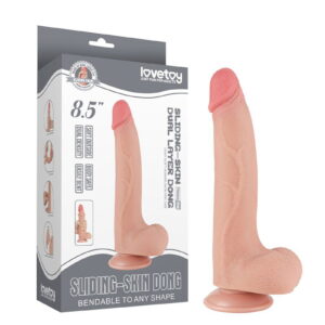 LoveToy – Aftrekbare dildo 20 cm (Ø 4 cm) – Nude