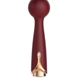 Viotec – Firelick – Mini Wand Vibrator – Goud & Wijnrood