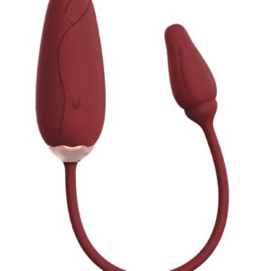 Viotec – Flora – Draagbare Vibrator met Appbediening – Goud & Wijnrood