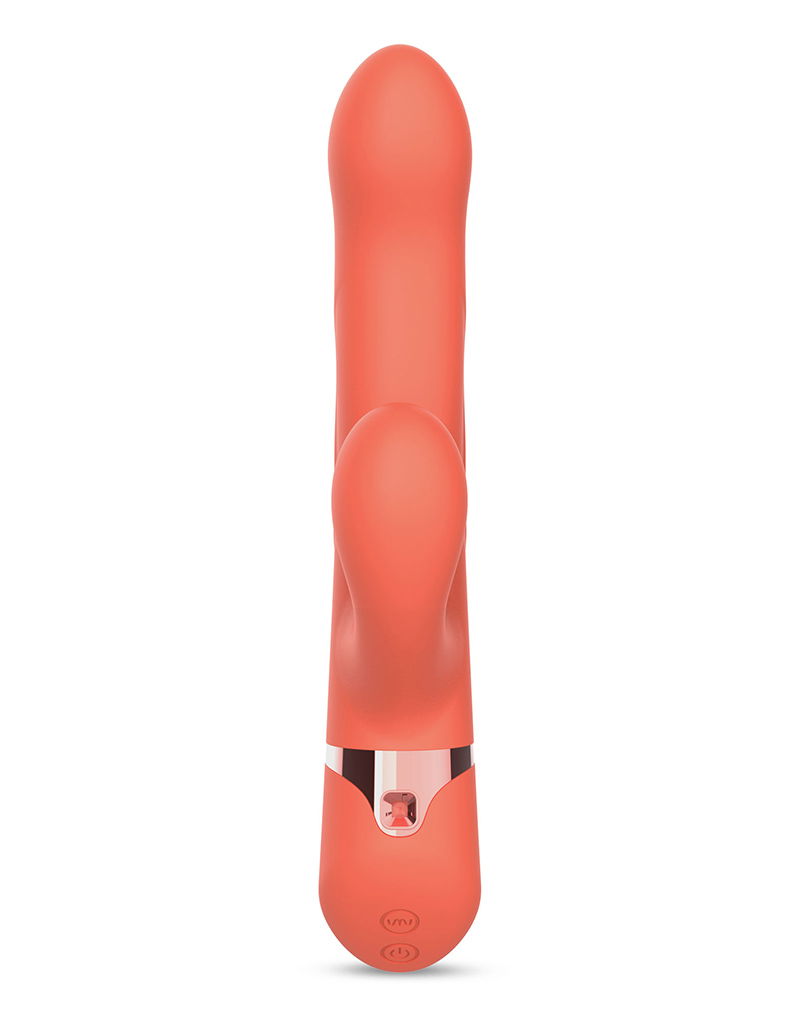 IY - Mindy - Rabbit Vibrator met kralen en app - Oranje - Afbeelding 4