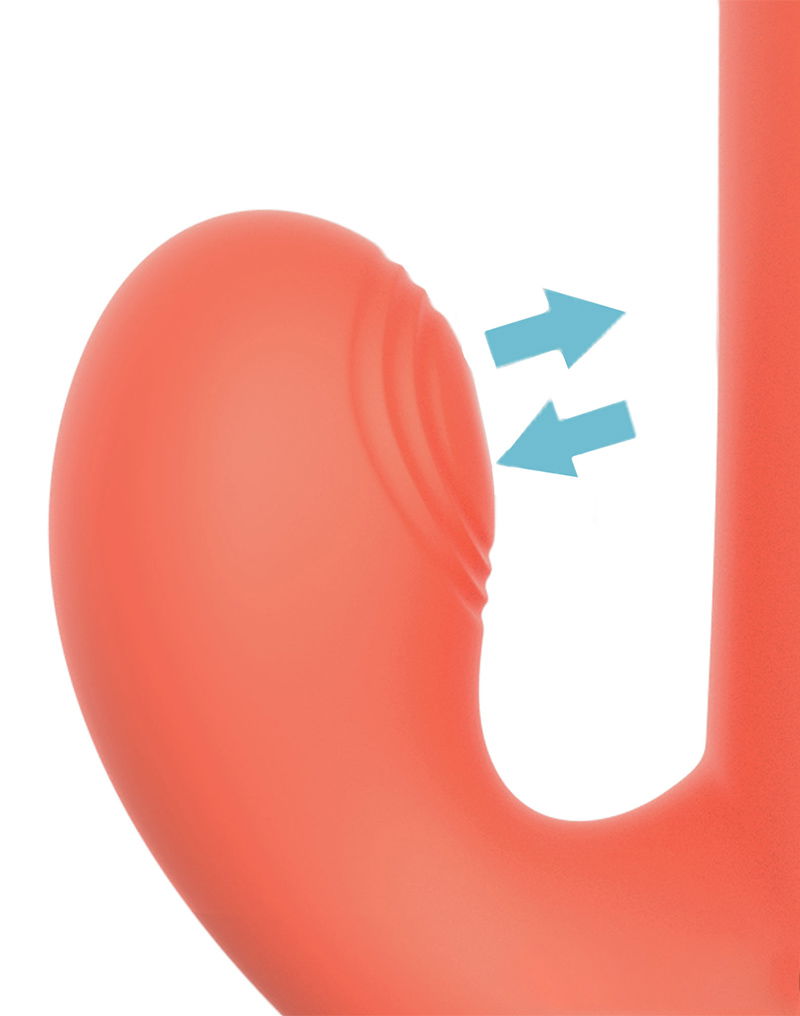 IY - Mindy - Rabbit Vibrator met kralen en app - Oranje - Afbeelding 7
