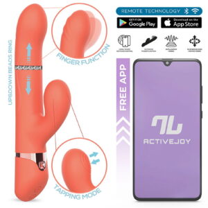 IY – Mindy – Rabbit Vibrator met kralen en app – Oranje