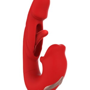 IY – Mouty – Biting & Flipping Rabbit Vibrator met App – Rood