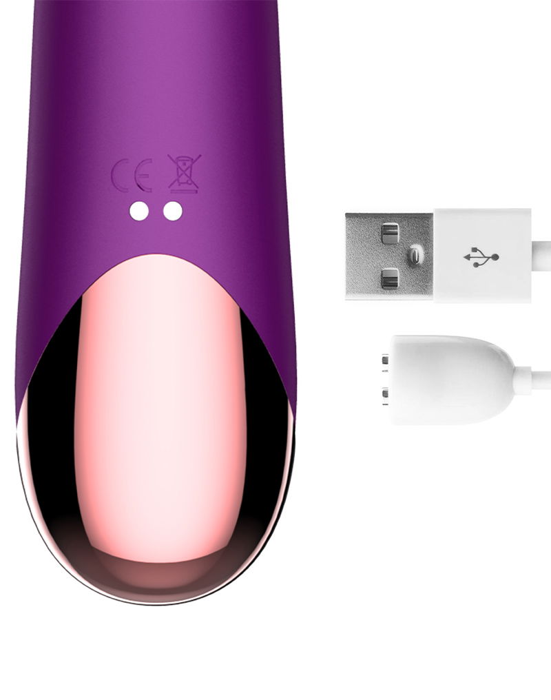 IY - Sendel - Rabbit Vibrator met kralenring en app - Paars - Afbeelding 8
