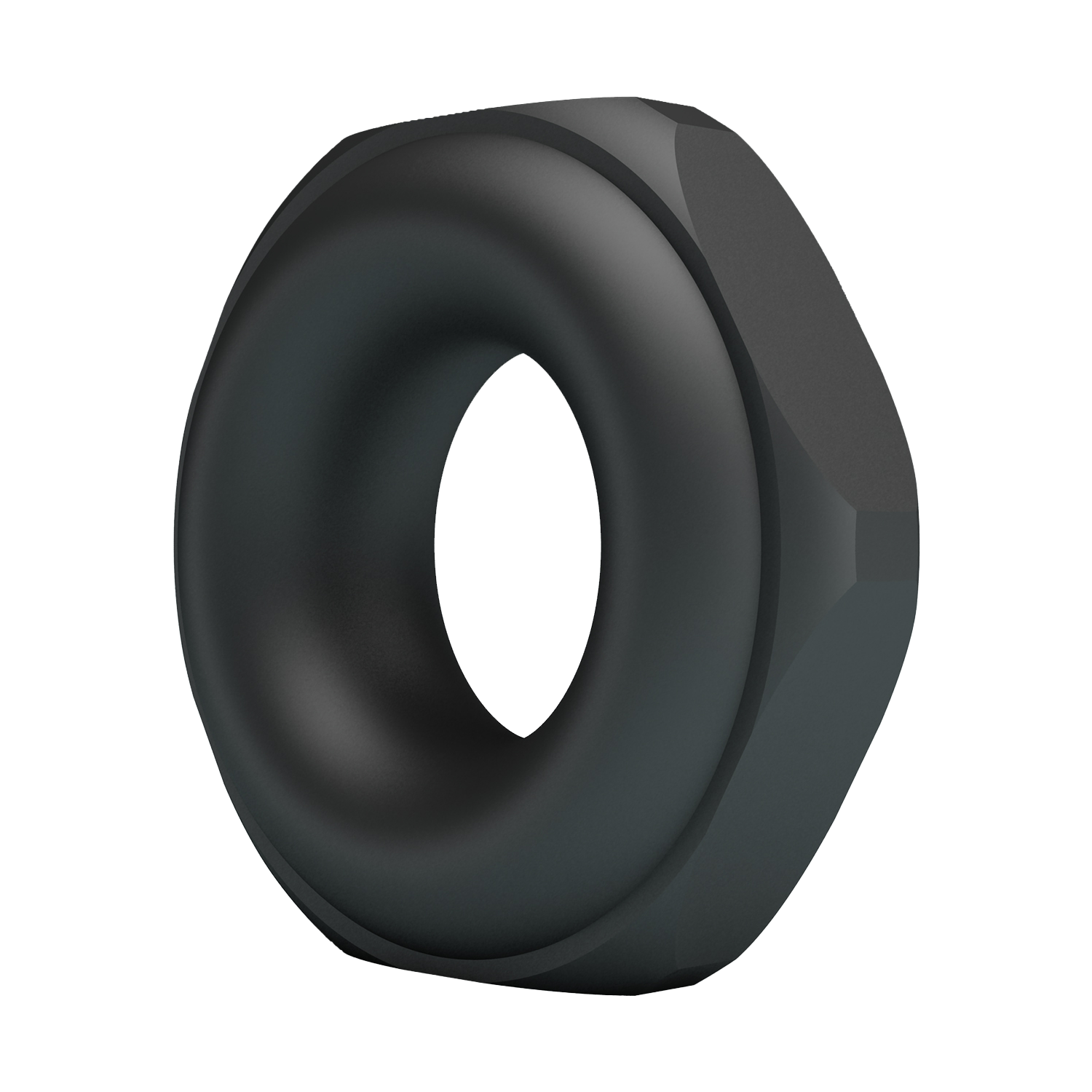 Crazy Bull - Jarvius - Super Soft Siliconen Ring - Model 14 - Zwart - Afbeelding 3