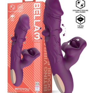 IY – Bella – Triple Motor Vibrator with Double Tickling Ball and Bitting  – Paars