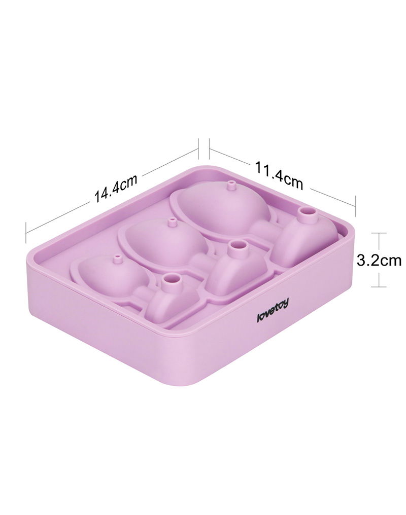 LoveToy - Siliconen IJsblokjesvorm - Buttplug - Roze - Afbeelding 8