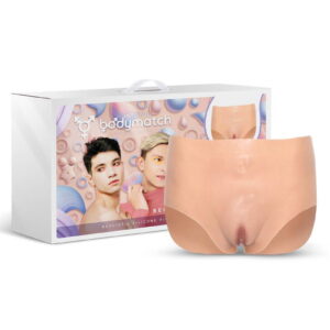BODYMATCH – Bennie – Realistische siliconen vagina- en anusslip – Maat M – Huidskleur