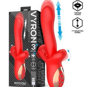 IY – Vyron – Thrusting & Biting Vibrator – Rood