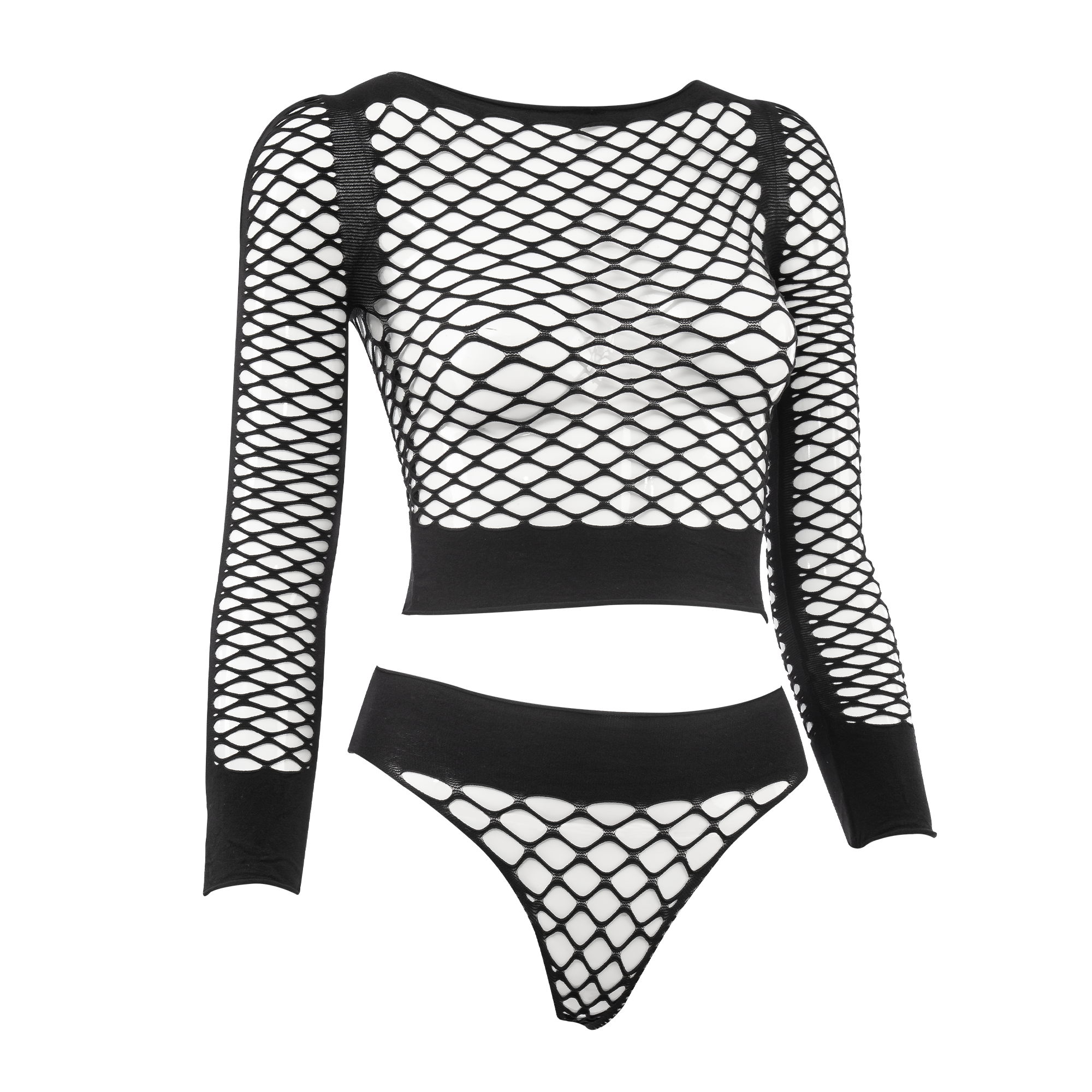 Amorable by Rimba Sexy visnetset Zwart M-L - Afbeelding 5