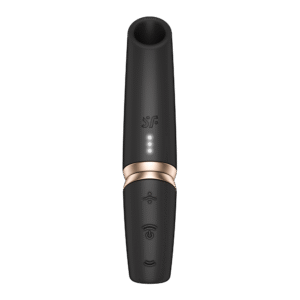 Satisfyer – Perfect Kiss – 3D Luchtpuls Lippenstift Vibrator – Zwart