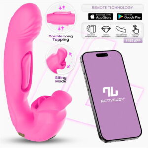 IY – Bimby – Bijtende en dubbeltikkende vibrator met app – Roze