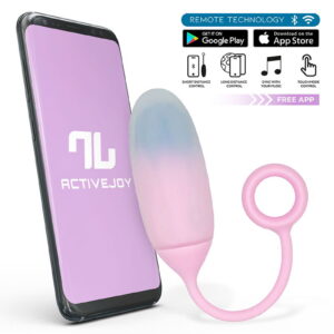 IY – Vibrerend Ei met App. – Roze/Blauw