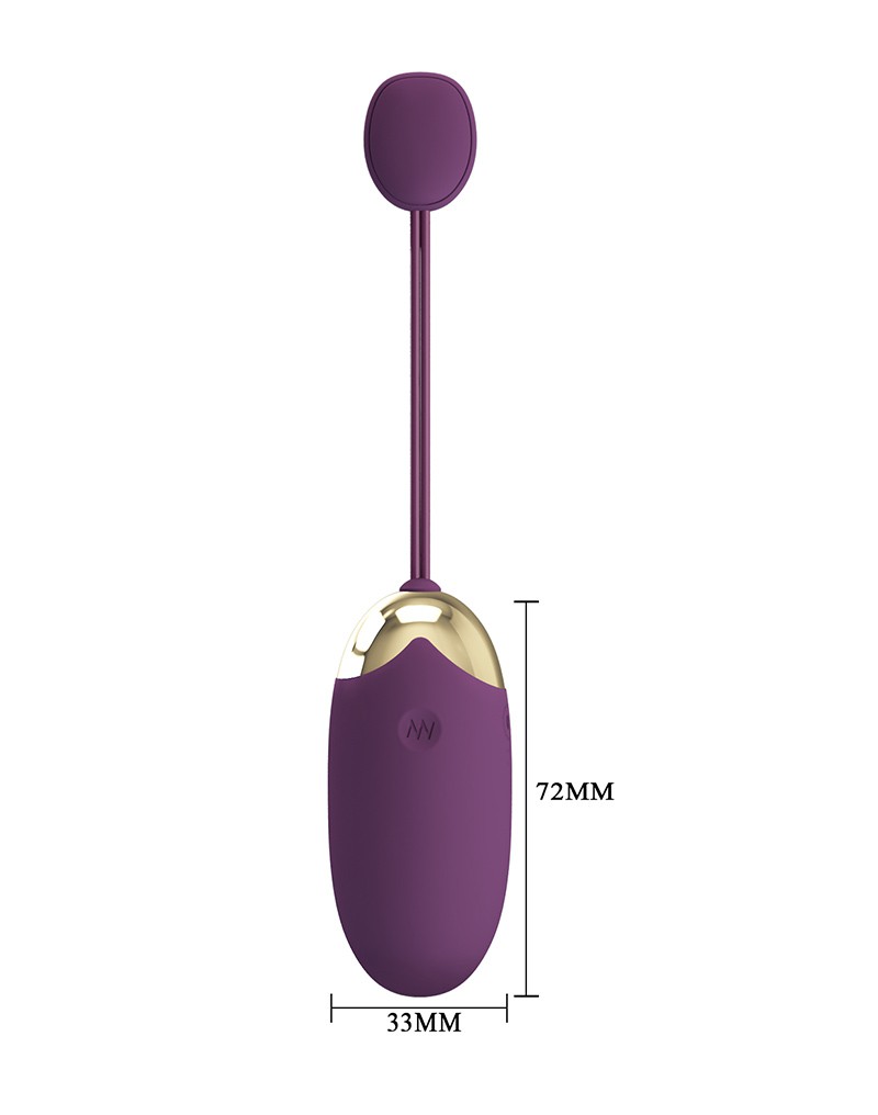 Pretty Love - Abner - Draagbare Vibrator met Appbediening - Paars - Afbeelding 5