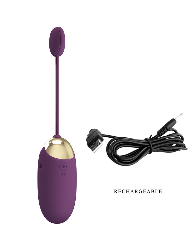 Pretty Love - Abner - Draagbare Vibrator met Appbediening - Paars - Afbeelding 7