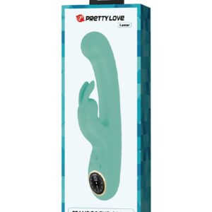 Pretty Love – Lamar – Rabbit Vibrator met Digitaal LED Display – Blauw