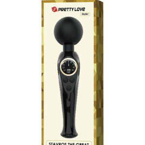 Pretty Love – Skyler – Wand Vibrator met Digitaal LED Display – Zwart