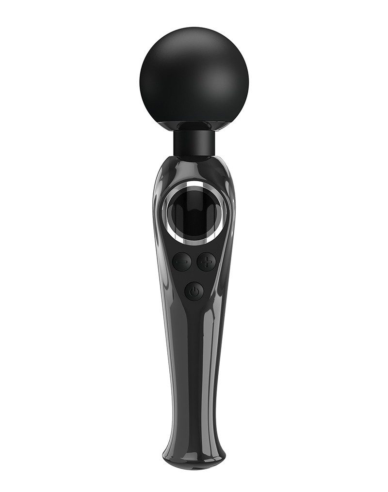 Pretty Love - Skyler - Wand Vibrator met Digitaal LED Display - Zwart