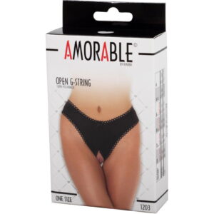 Amorable by Rimba – Open String – One Size – Zwart