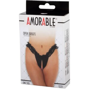 Amorable by Rimba – Open String – One Size – Zwart