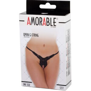 Amorable by Rimba – Open String – One Size – Zwart