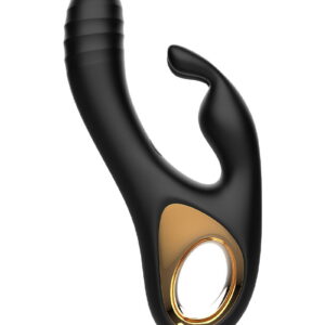 Rimba Toys – Sensual Nights SN09 – Thrusting Rabbit Vibrator – Zwart