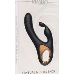 Rimba Toys – Sensual Nights SN09 – Thrusting Rabbit Vibrator – Zwart