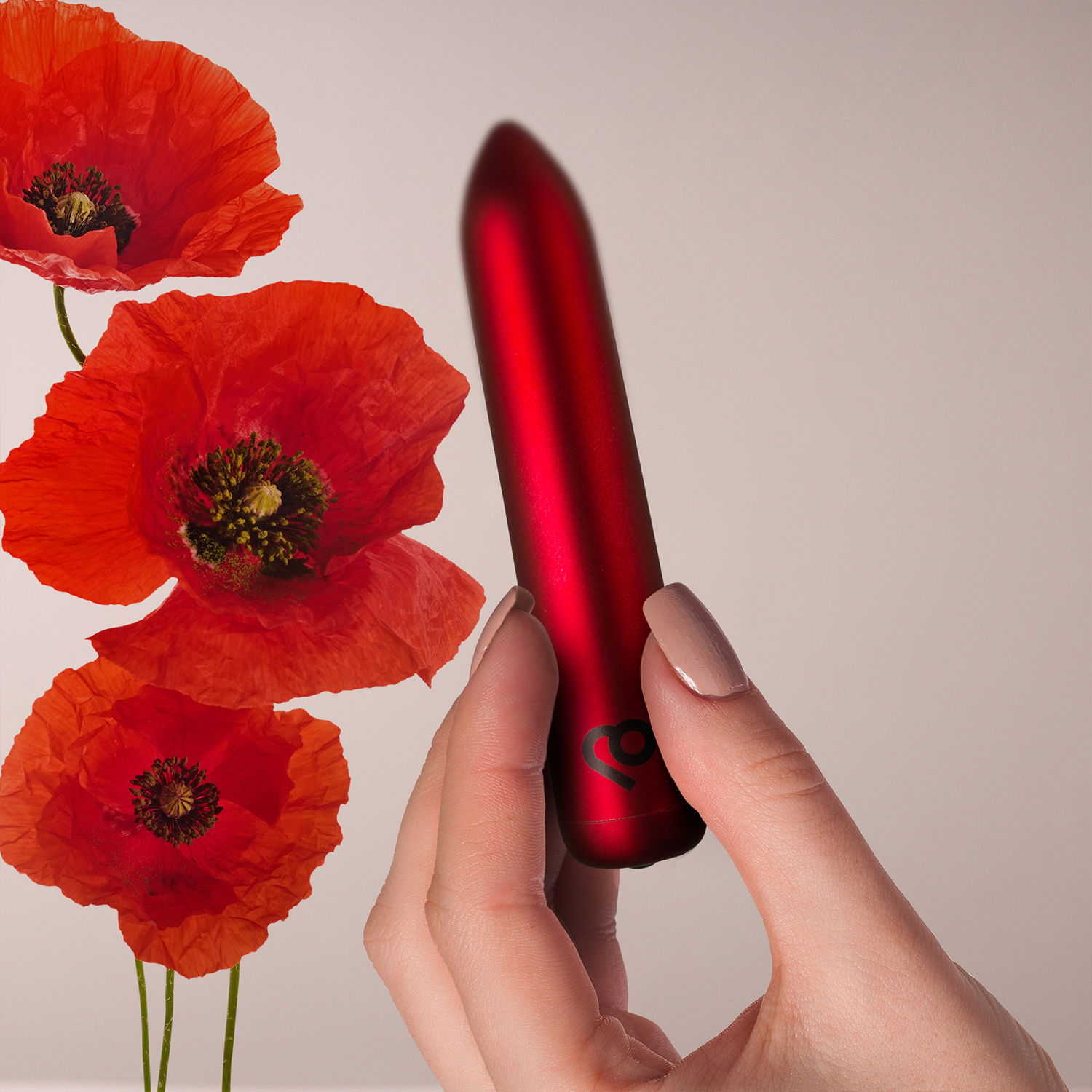 Rocks-Off - Oplaadbare Bulletvibrator - Klaproosrood - Afbeelding 7