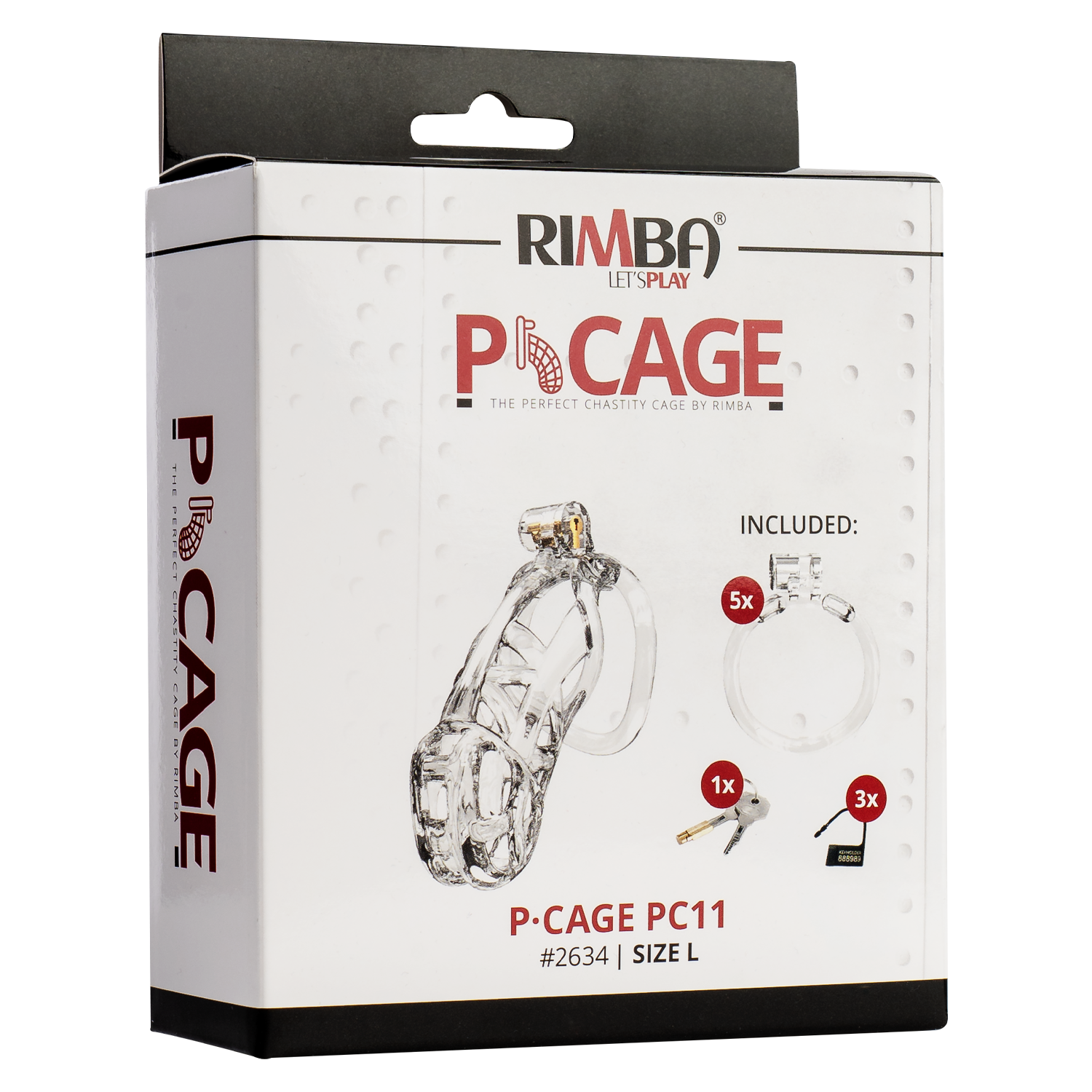 Rimba P-Cage Peniskooi L - Transparant - Afbeelding 3