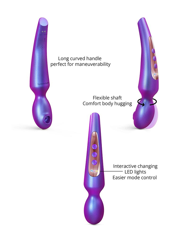 Love to Love - Pleaser - Wandvibrator - Iridescent Night - Afbeelding 3