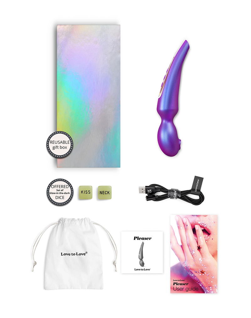 Love to Love - Pleaser - Wandvibrator - Iridescent Night - Afbeelding 5