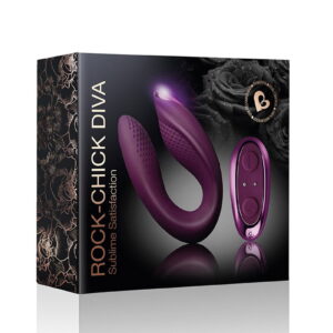 Rocks-Off – Rock Chick Diva – Koppel Vibrator met Afstandsbediening – Paars