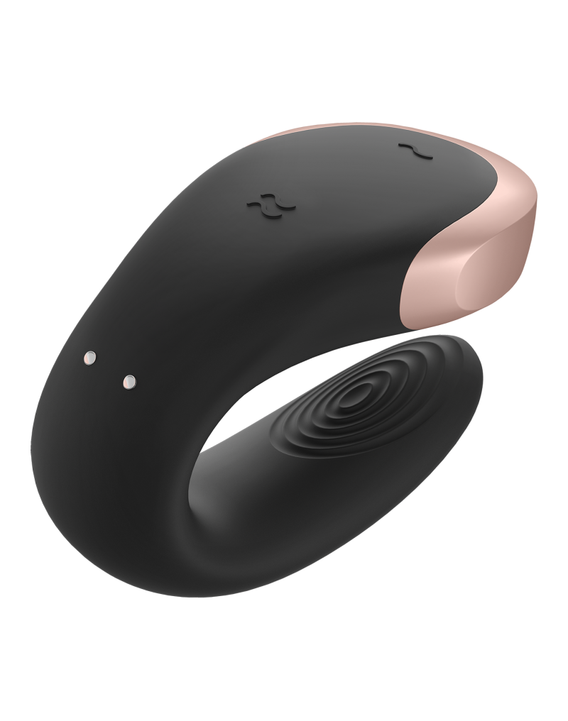 Satisfyer - Double Love - Luxe Partner Vibrator - Zwart - Afbeelding 3