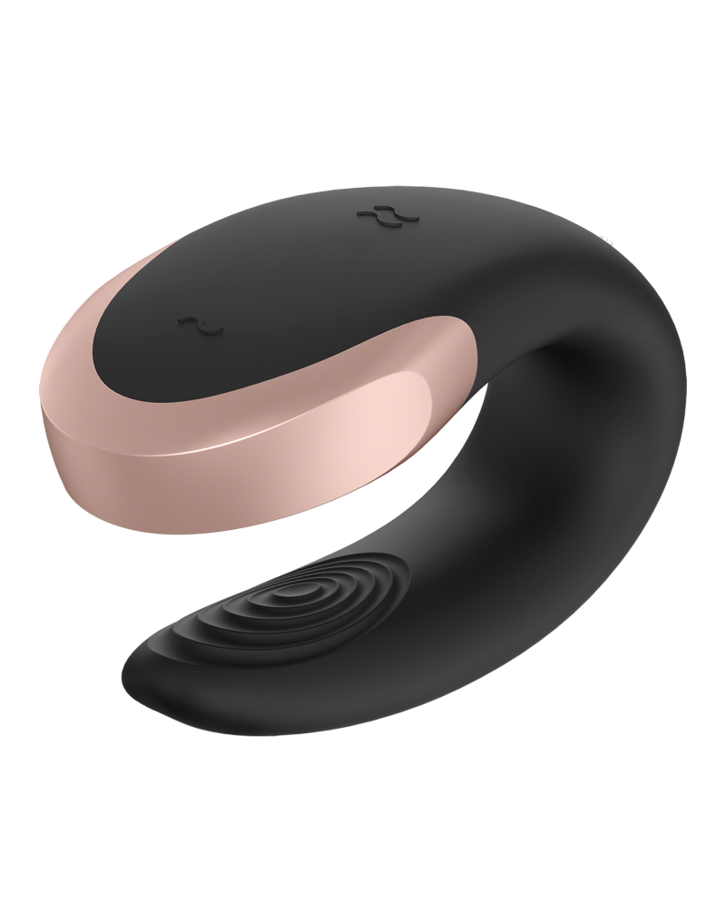 Satisfyer - Double Love - Luxe Partner Vibrator - Zwart - Afbeelding 6
