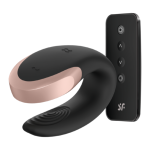 Satisfyer – Double Love – Luxe Partner Vibrator – Zwart