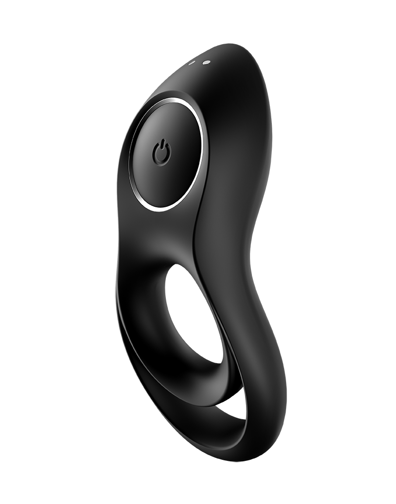 Satisfyer Legendary Duo Cockring Vibrator Zwart
