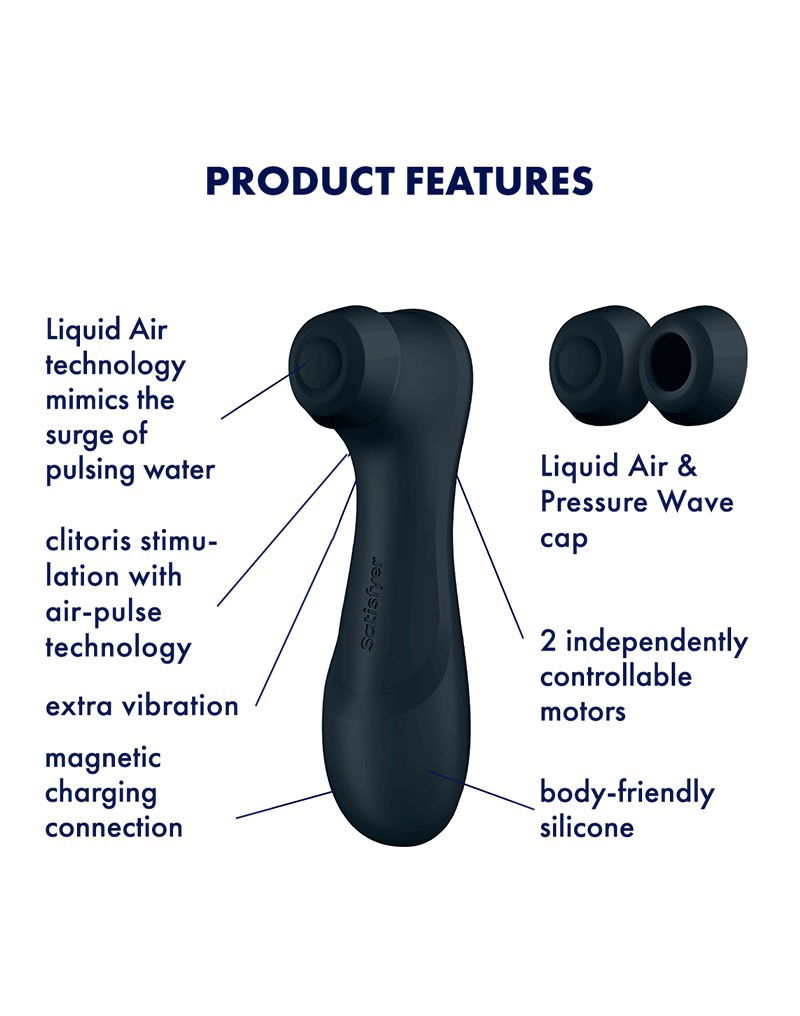 Satisfyer - Pro 2 Generation 3 - Luchtdruk Vibrator - Zwart - Afbeelding 4