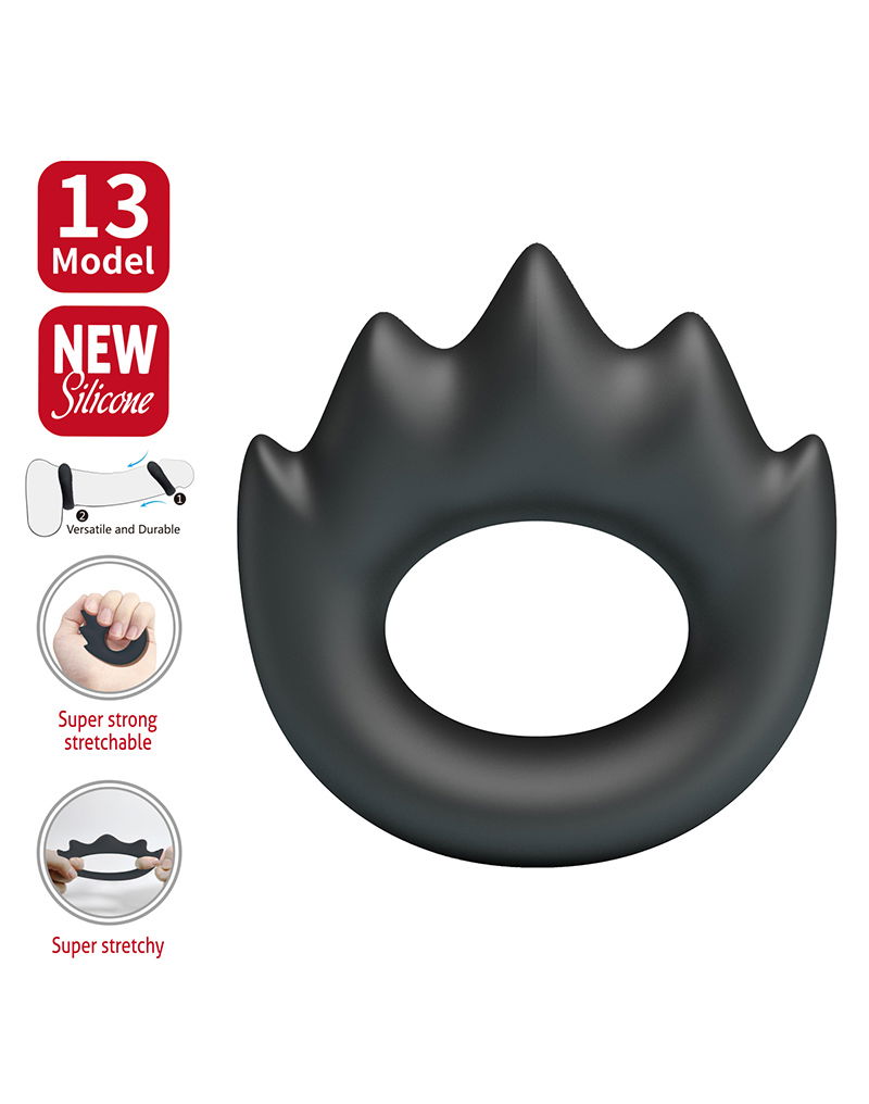 Crazy Bull - Habert - Cock Ring - Model 13 - Zwart - Afbeelding 3