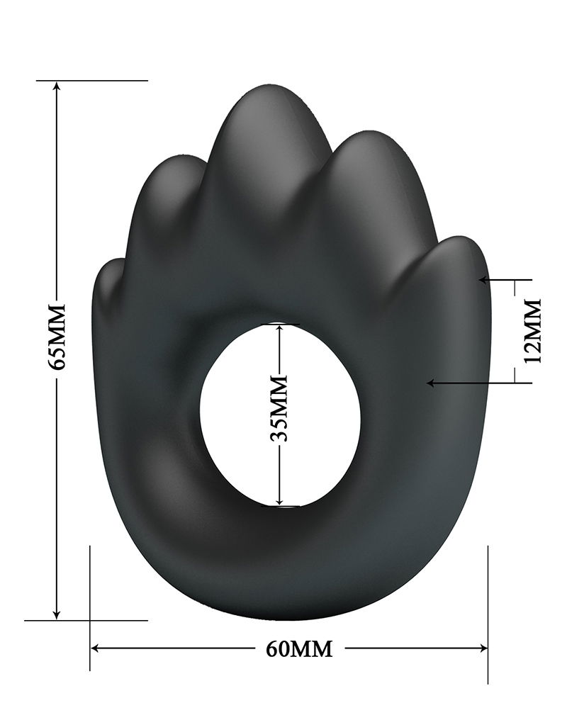 Crazy Bull - Habert - Cock Ring - Model 13 - Zwart - Afbeelding 7
